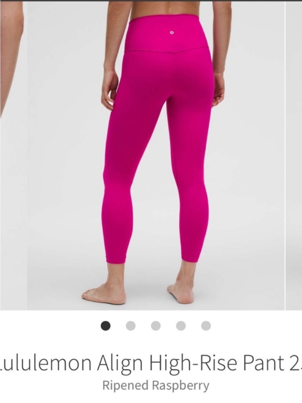 Lululemon Align High Rise Pants 25" Ripened Raspberry Sz 6